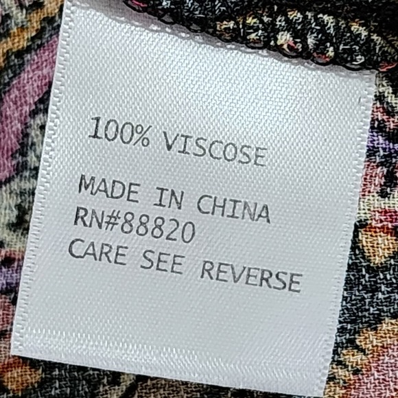 Jones new York multi color paisley peasant tunic plus size 3X new!! - Picture 9 of 9